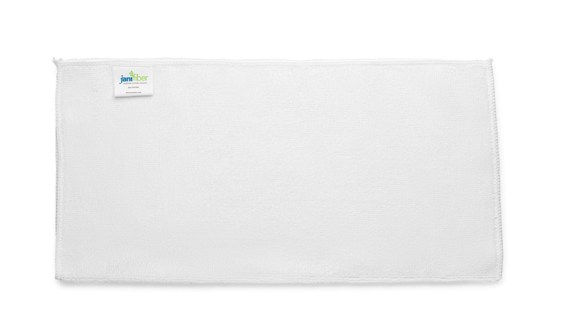 Cleaning Cloth 16X16 IN Microfiber White 24/Case