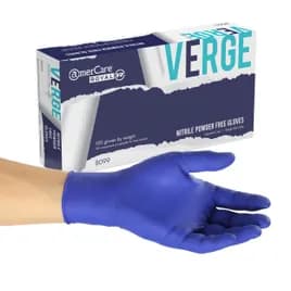 Gloves Large (LG) Purple Nitrile Powder-Free 100 Count/Pack 10 Packs/Case 1000 Count/Case