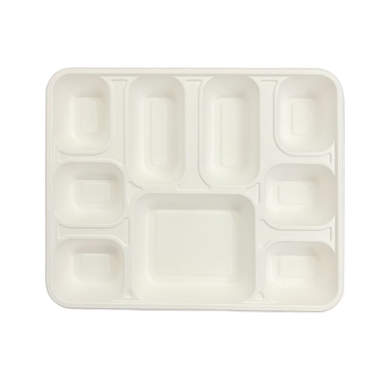 Plate 9 Compartment Rectangle 200/Case