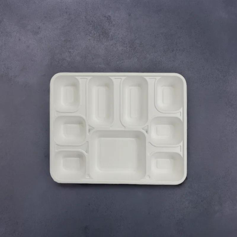 Plate 9 Compartment Rectangle 200/Case