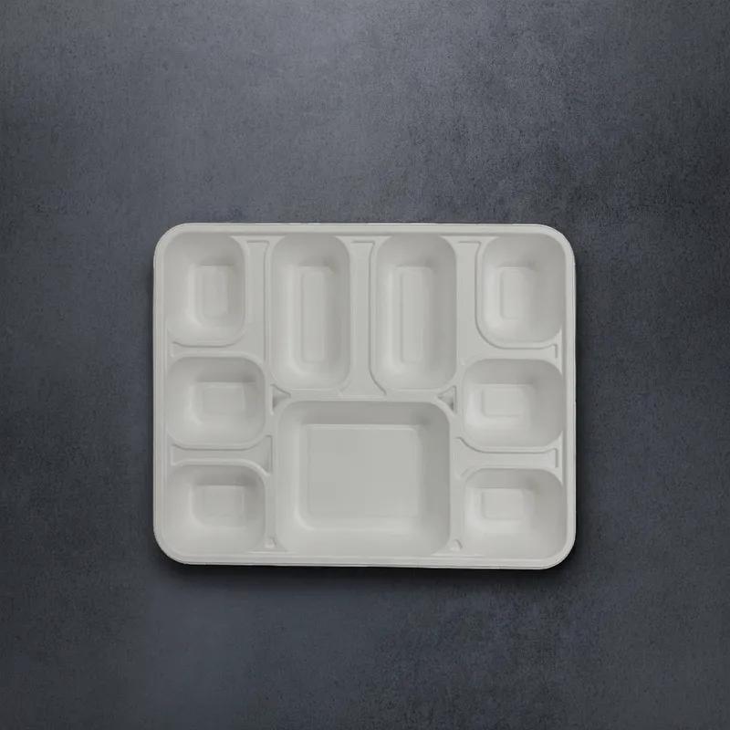 Plate 9 Compartment Rectangle 200/Case