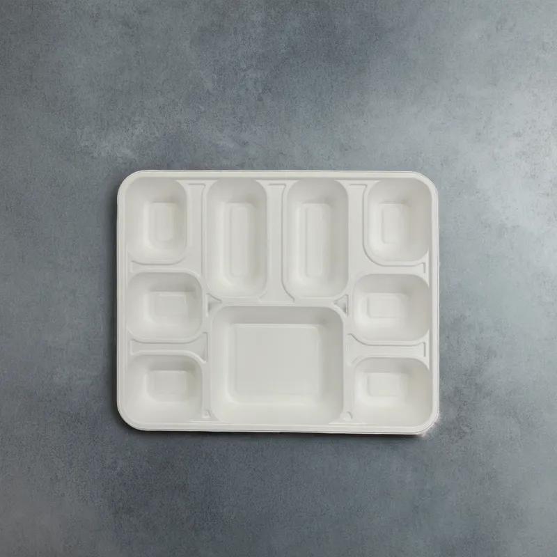 Plate 9 Compartment Rectangle 200/Case