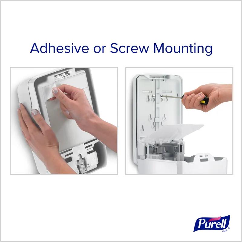 Purell® Hand Sanitizer Dispenser 1200 mL White Wall Mount Push Lever Viewing Window ADA Compliant For CS4 1/Each