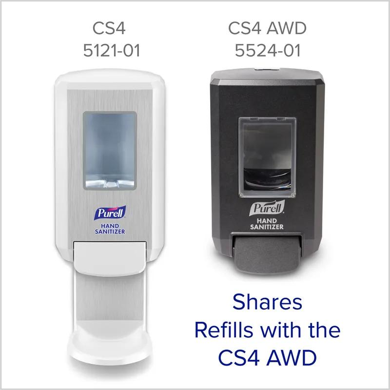 Purell® Hand Sanitizer Dispenser 1200 mL White Wall Mount Push Lever Viewing Window ADA Compliant For CS4 1/Each