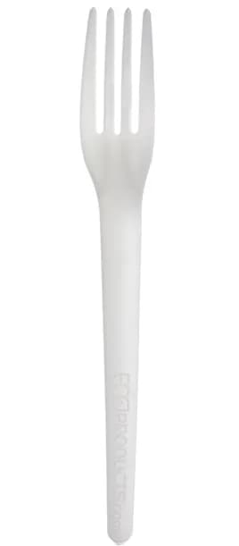 Plantware® Fork 7 IN PLA White 1000/Case