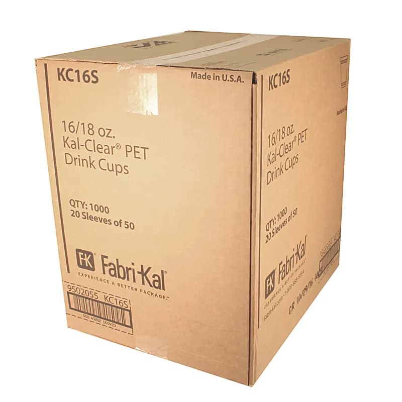 Cold Cup 16 OZ PET Clear 1000/Case