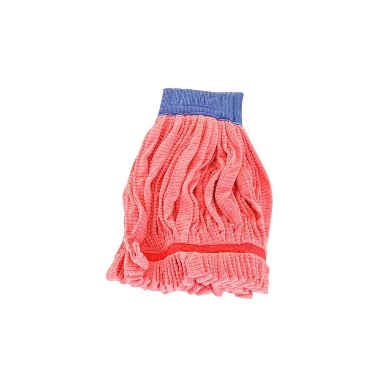 HOSPECO® Tube Mop Large (LG) 18 OZ Red Microfiber 5IN Headband 1/Each