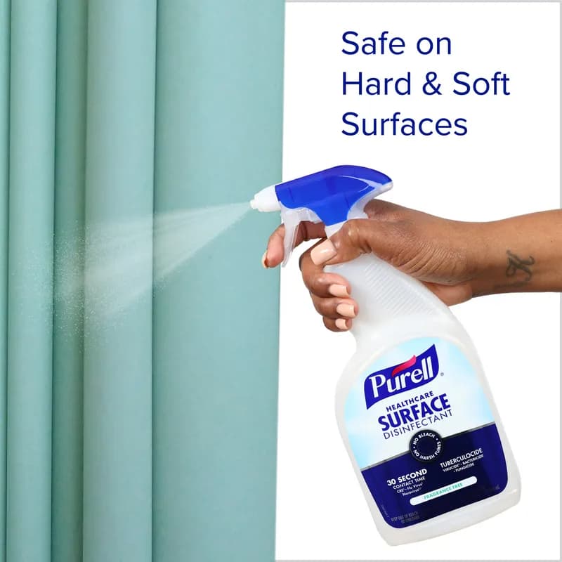 Purell® Unscented One-Step Disinfectant 4.69X2.92X9.06 IN 32 FLOZ Multi Surface Healthcare RTU 6/Case