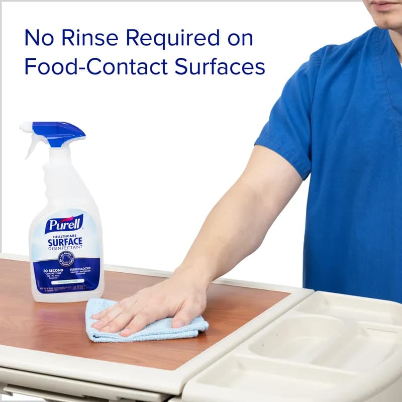 Purell® Unscented One-Step Disinfectant 4.69X2.92X9.06 IN 32 FLOZ Multi Surface Healthcare RTU 6/Case