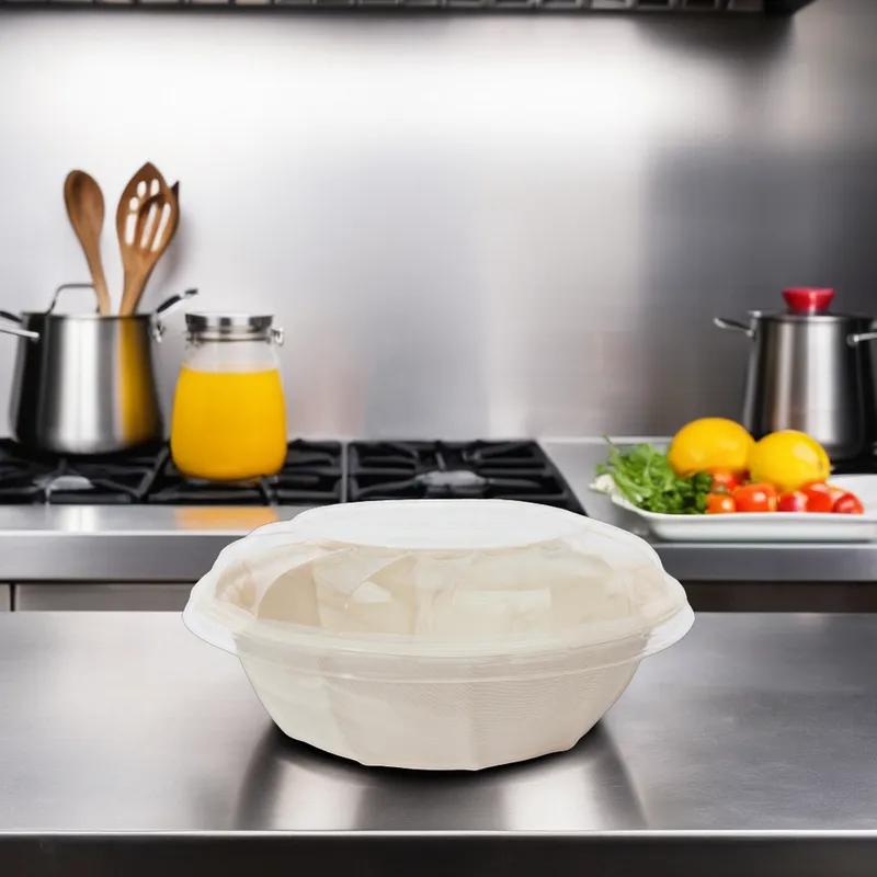 Lid PLA Round For 24-32-40-48 OZ Bowl 200/Case