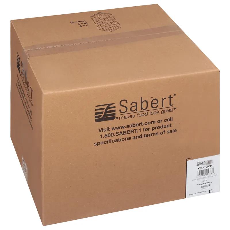 Mozaïk® Serving Tray Base & Lid Combo 12X12 IN PET PP Black Square Microwave Safe 25/Case