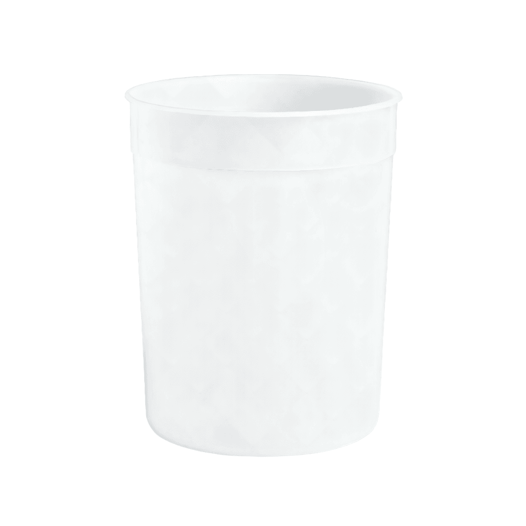 Bucket & Tub Base 128 OZ HDPE White Microwave Safe Leak Resistant 100/Case