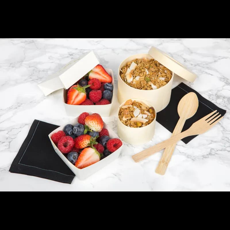 Spoon 4.33 IN Wood Natural 100 Count/Pack 30 Packs/Case 3000 Count/Case