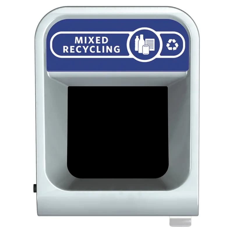 Configure™ Mixed Recycling 1-Stream Multi-Stream Recycling 22.25X18X41.25 IN 15 GAL Gray Stenni Metal 1/Each