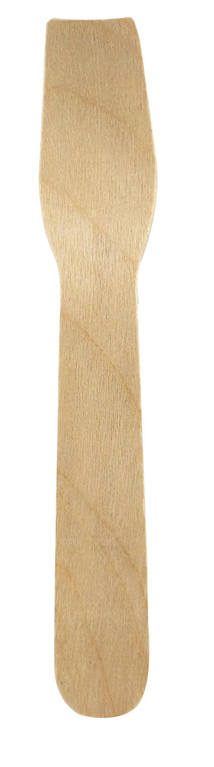 Ice Cream Spoon 3.75 IN Wood Natural 100 Count/Pack 30 Packs/Case 3000 Count/Case