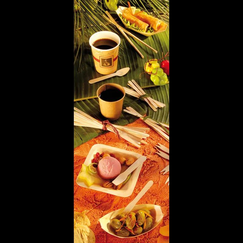 Ice Cream Spoon 3.75 IN Wood Natural 100 Count/Pack 30 Packs/Case 3000 Count/Case