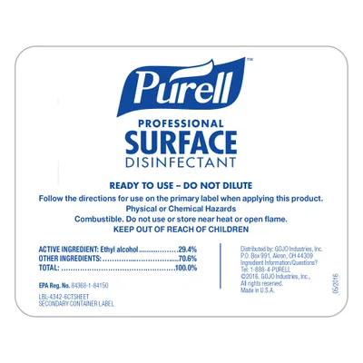Product Label 0.75X3.48 IN White Blue Self-Adhering 6/Case