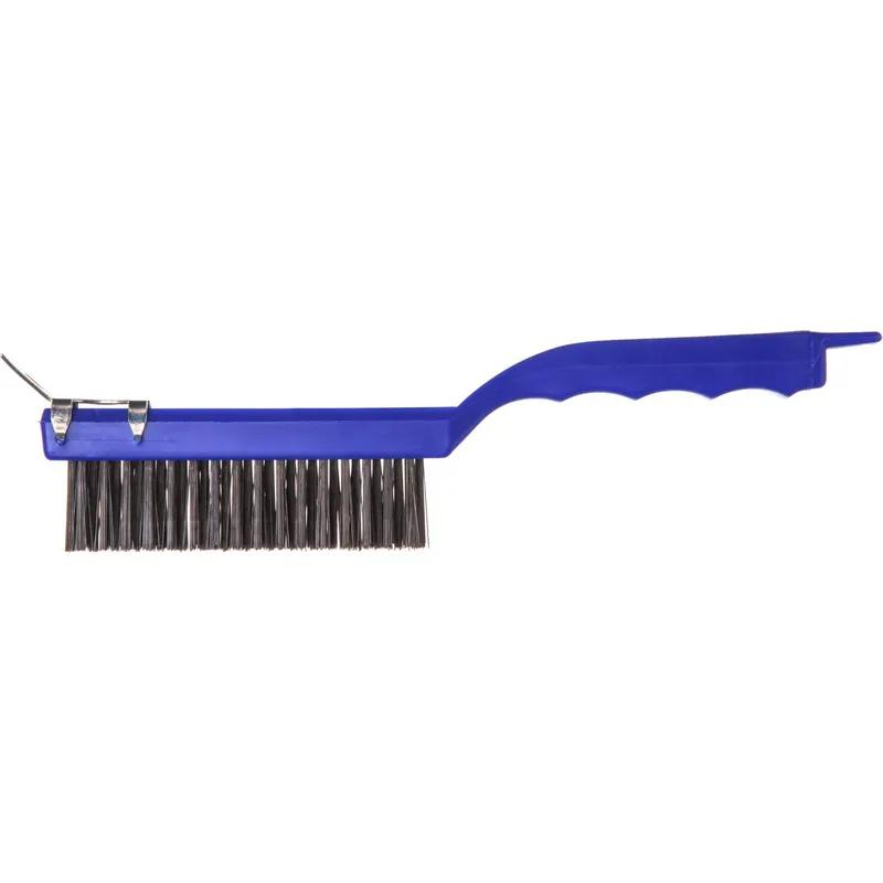 Sparta® Scratch Brush & Scraper 11.4X1X2.5 IN Plastic Carbon Steel Wire Blue 1/Each