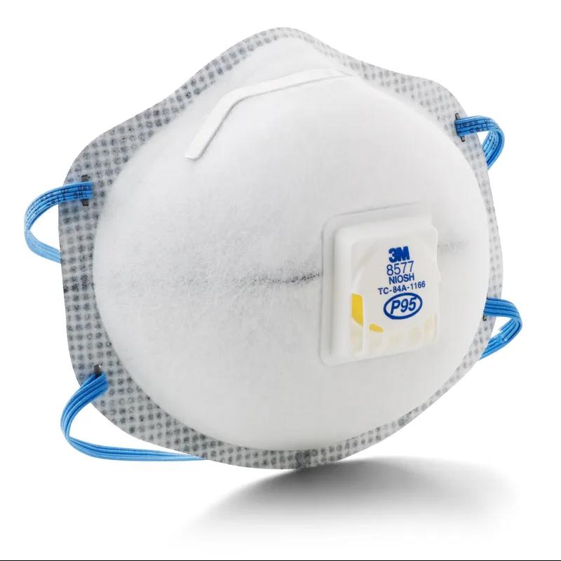 3M™ 8577 P95 Mask White Carbon Cool Flow™ Valve 80/Case