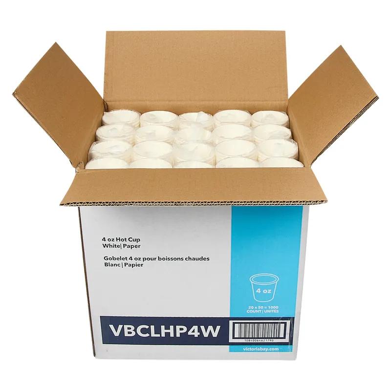 Victoria Bay Hot Cup 4 OZ Paper White 1000/Case