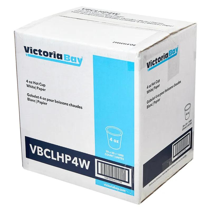 Victoria Bay Hot Cup 4 OZ Paper White 1000/Case