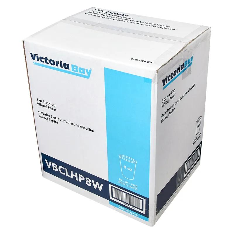 Victoria Bay Hot Cup 8 OZ Paper White 1000/Case