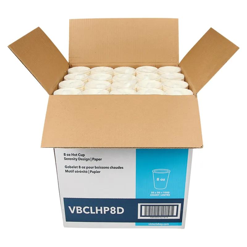 Victoria Bay Hot Cup 8 OZ Paper Serenity II 1000/Case