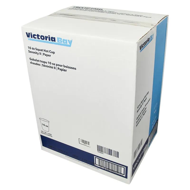 Victoria Bay Hot Cup Squat 10 OZ Paper Serenity II 1000/Case