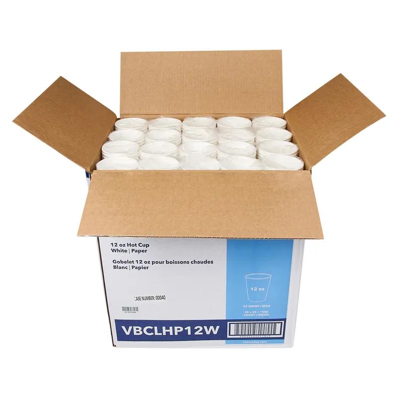 Victoria Bay Hot Cup 12 OZ Paper White 1000/Case
