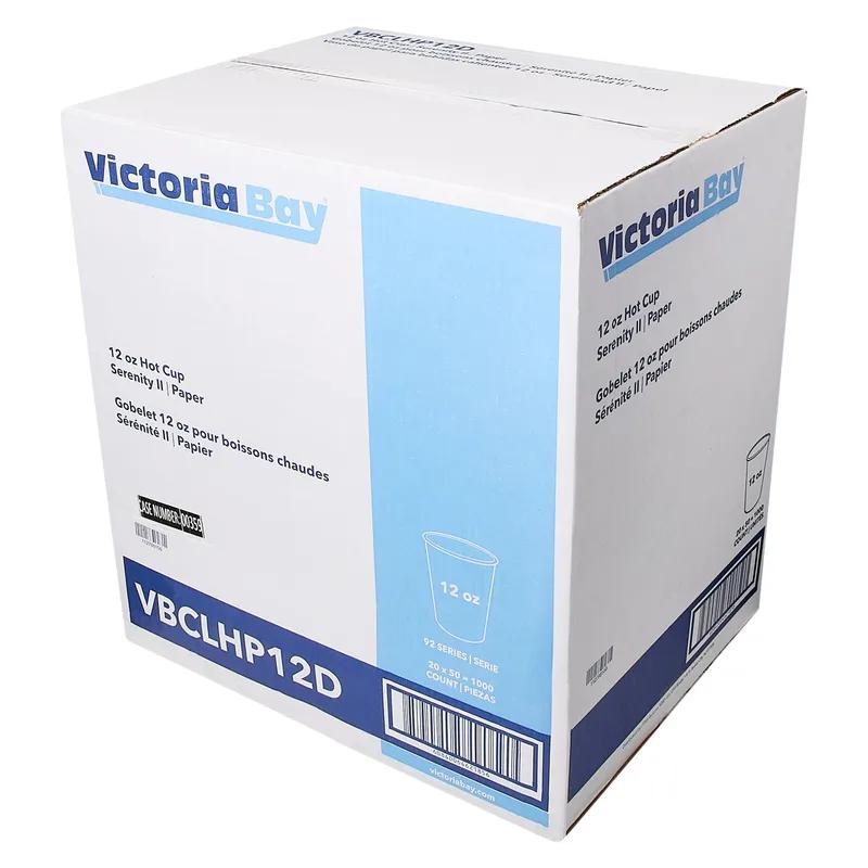 Victoria Bay Hot Cup 12 OZ Paper Serenity II 1000/Case