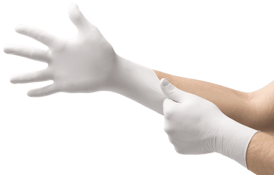 VersaTouch Gloves Small (SM) White Nitrile Powder-Free 1000/Case