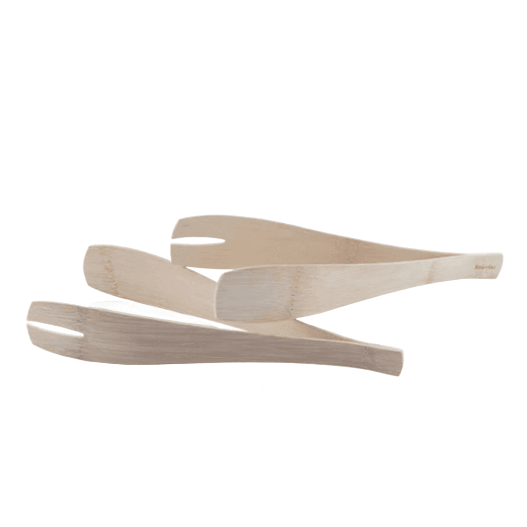 Veneerware Tongs 9 IN Bamboo 36/Box