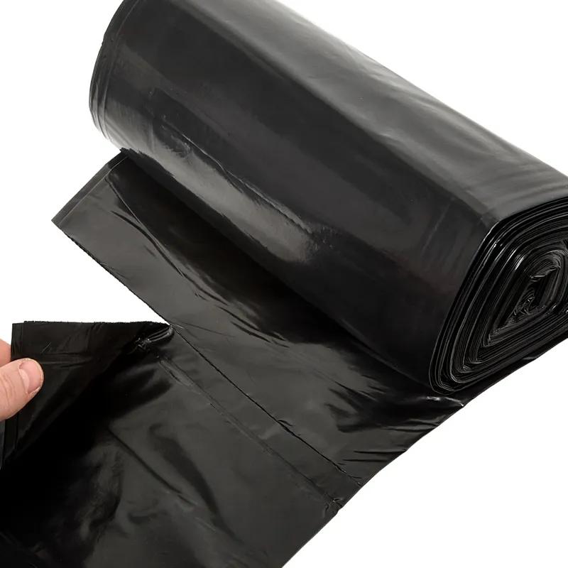 Victoria Bay Can Liner 38X58 IN 60 GAL Black LLDPE 2MIL Roll 100/Case