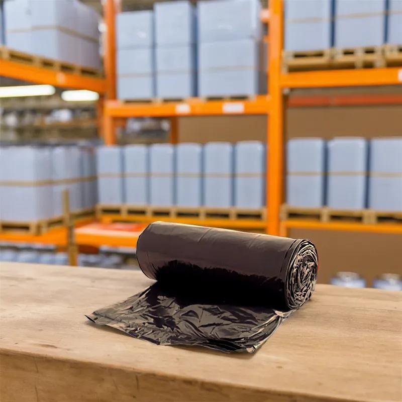 Victoria Bay Can Liner 40X46 IN 40-45 GAL Black LLDPE 2.5MIL Roll 50/Case