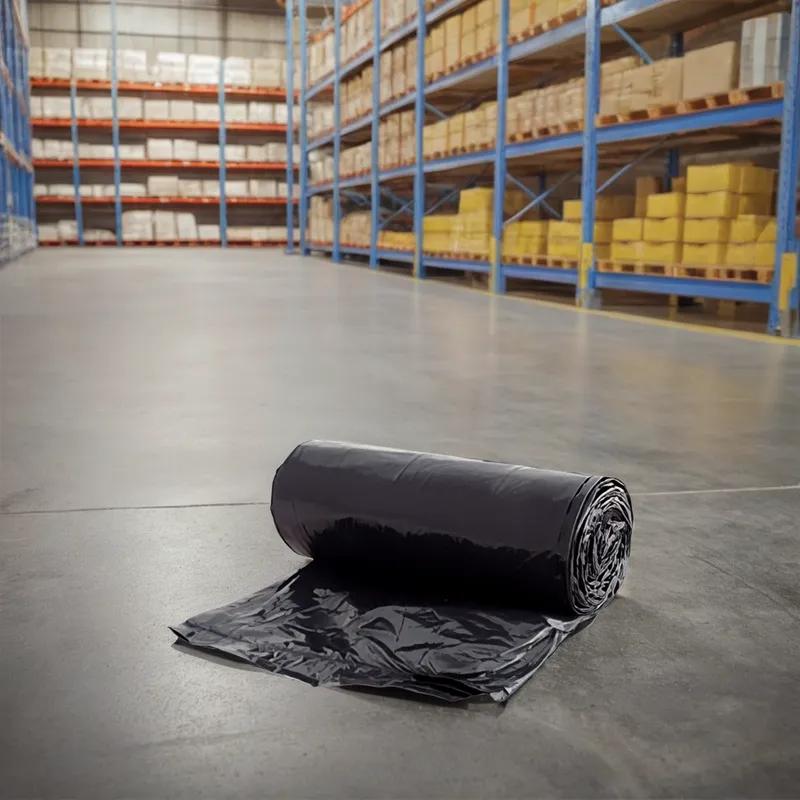 Victoria Bay Can Liner 43X46 IN 45-50 GAL Black LLDPE 1.2MIL Roll 100/Case