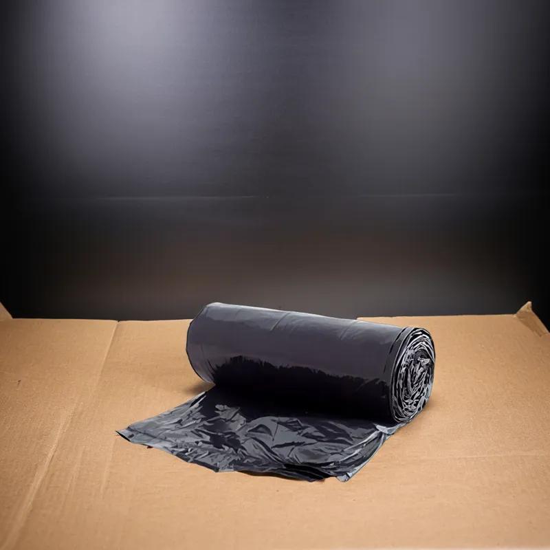 Victoria Bay Can Liner 43X46 IN 45-50 GAL Black LLDPE 1.5MIL Roll 100/Case