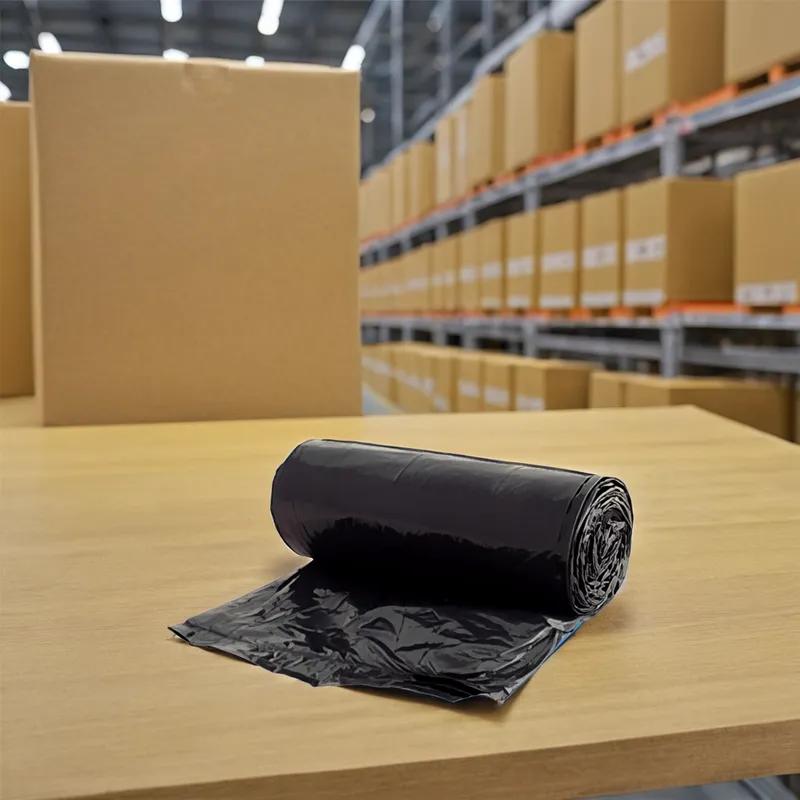 Victoria Bay Can Liner 30X36 IN 20-30 GAL Black LLDPE 0.9MIL Roll 200/Case