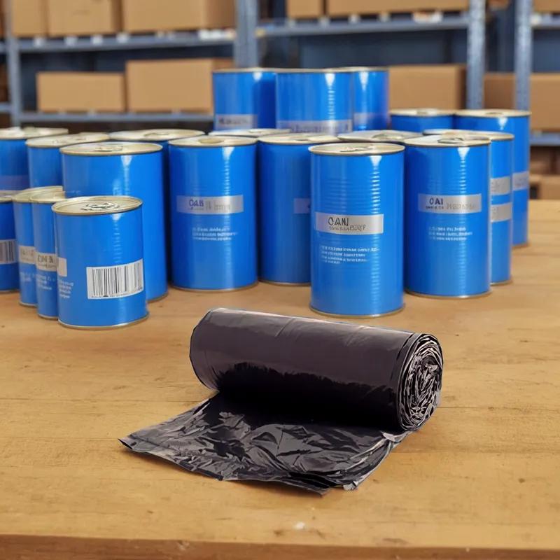 Victoria Bay Can Liner 30X36 IN 20-30 GAL Black LLDPE 0.9MIL Roll 200/Case