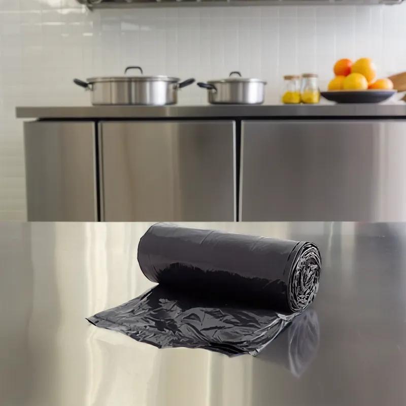 Victoria Bay Can Liner 33X39 IN 33 GAL Black LLDPE 1MIL Roll 200/Case