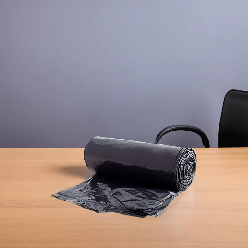 Victoria Bay Can Liner 38X58 IN 60 GAL Black LLDPE 1MIL Roll 100/Case