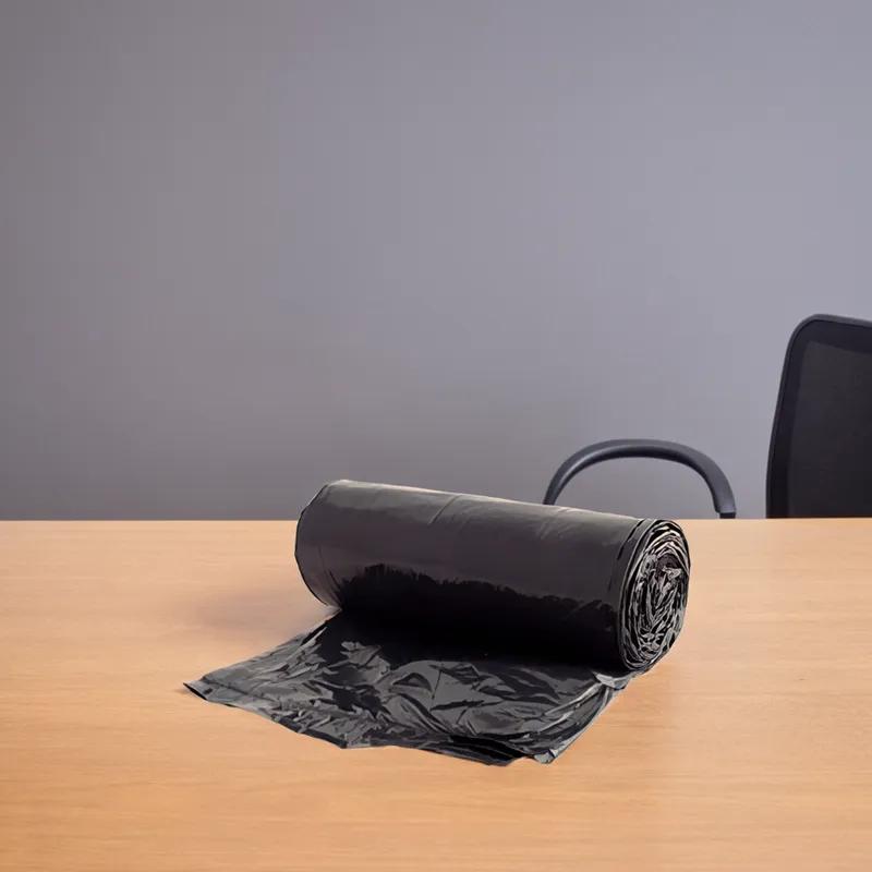 Victoria Bay Can Liner 38X58 IN 60 GAL Black LLDPE 1MIL Roll 100/Case