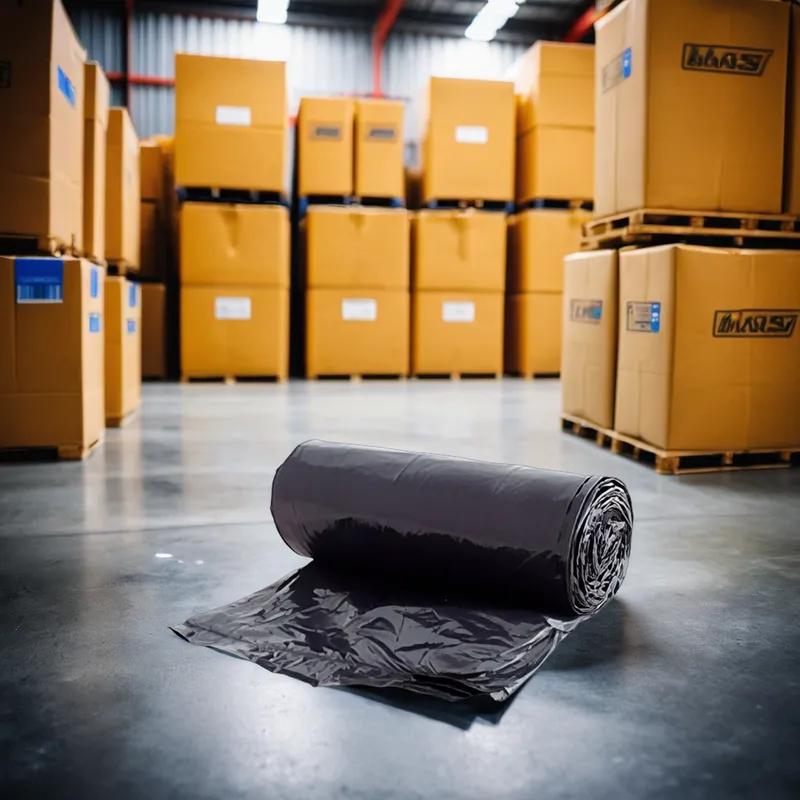 Victoria Bay Can Liner 30X36 IN 20-30 GAL Black LLDPE 0.65MIL Roll 500/Case