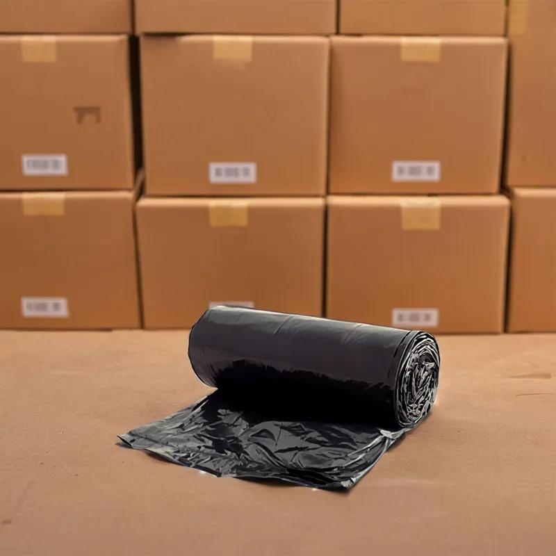 Victoria Bay Can Liner 33X39 IN 33 GAL Black LLDPE 1.25MIL Roll 150/Case