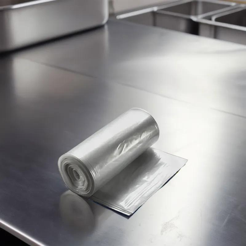 Victoria Bay Can Liner 38X58 IN 60 GAL Clear LLDPE 1.5MIL Roll 100/Case