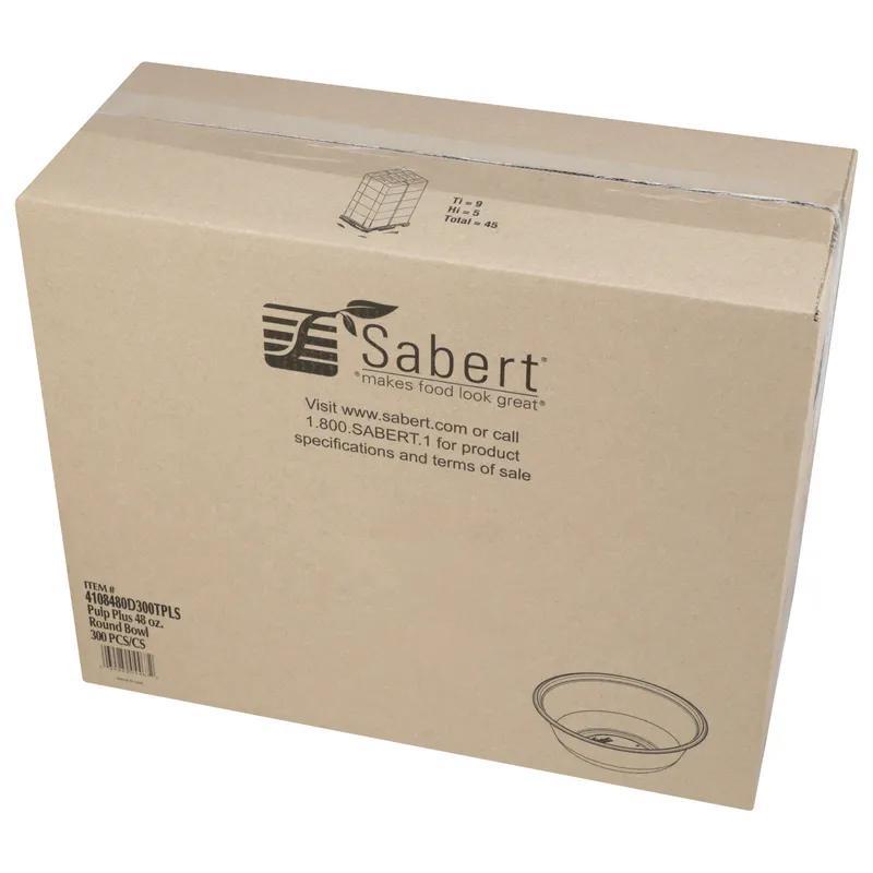 Bowl 48 OZ Pulp Fiber Natural Round 300/Case