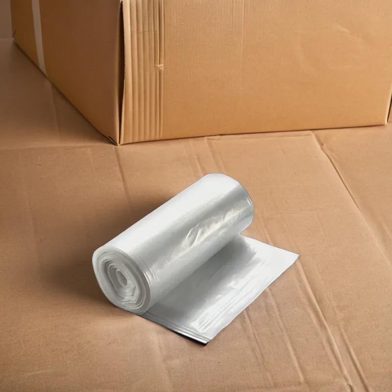 Victoria Bay Can Liner 43X46 IN 45-50 GAL Clear LLDPE 1.8MIL Roll 10 Count/Roll 10 Rolls/Case