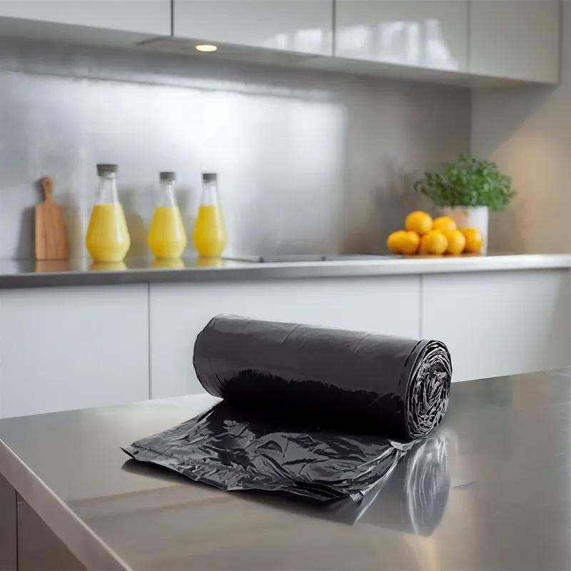 Victoria Bay Can Liner 40X46 IN 40-45 GAL Black LLDPE 1MIL Roll 100/Case