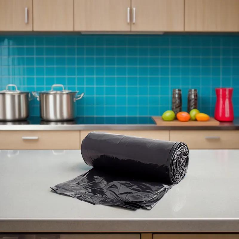 Victoria Bay Can Liner 40X46 IN 40-45 GAL Black LLDPE 1MIL Roll 100/Case