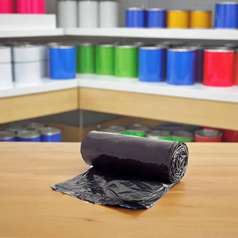 Victoria Bay Can Liner 40X46 IN 40-45 GAL Black LLDPE 0.8MIL Roll 150/Case