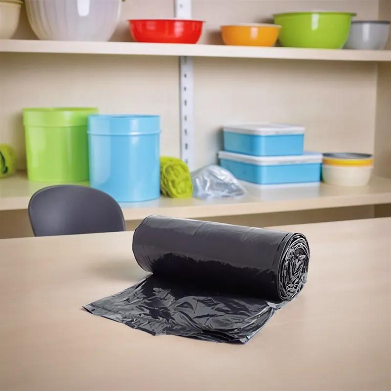 Victoria Bay Can Liner 40X46 IN 40-45 GAL Black LLDPE 0.8MIL Roll 150/Case